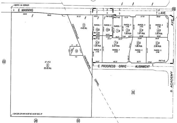 Shovel Ready Retail Land: All or Partial Pads w/ Utilities : 9000-9398 S Academy Ave, Parlier, CA 93648